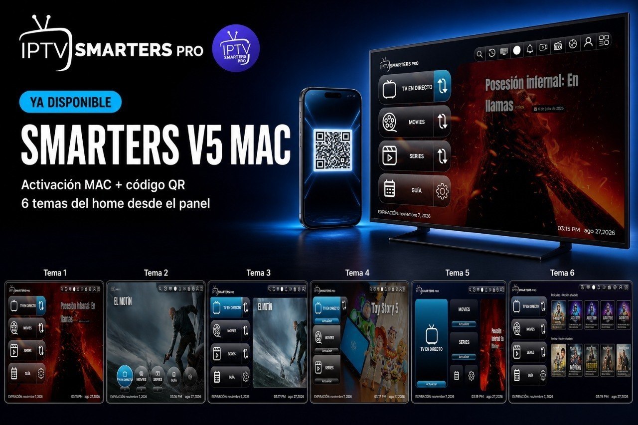SMARTERS V5 MAC 6 TEMAS